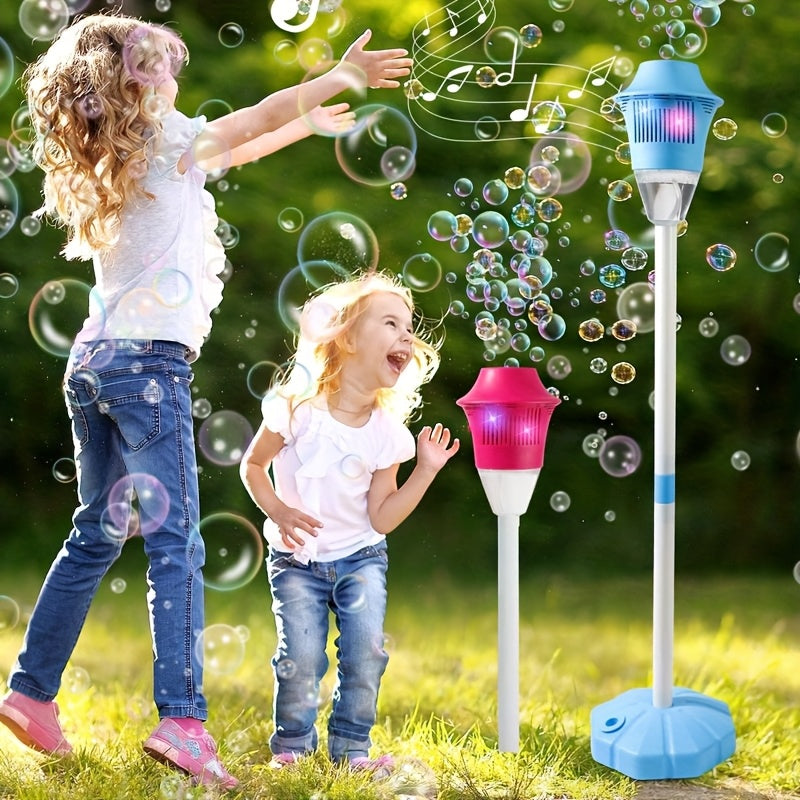 Máquina automática de bolhas, suporte de altura ajustável, bláster automático de bolhas para diversão, presentes para rapazes e raparigas, adultos, aniversário, casamento, festa ao ar livre, brinquedo, fabricado na China