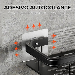 VitaAlu - Suporte Organizador Alumínio + Kit Adesivos ProFix™ de Brinde! [FRETE GRÁTIS]