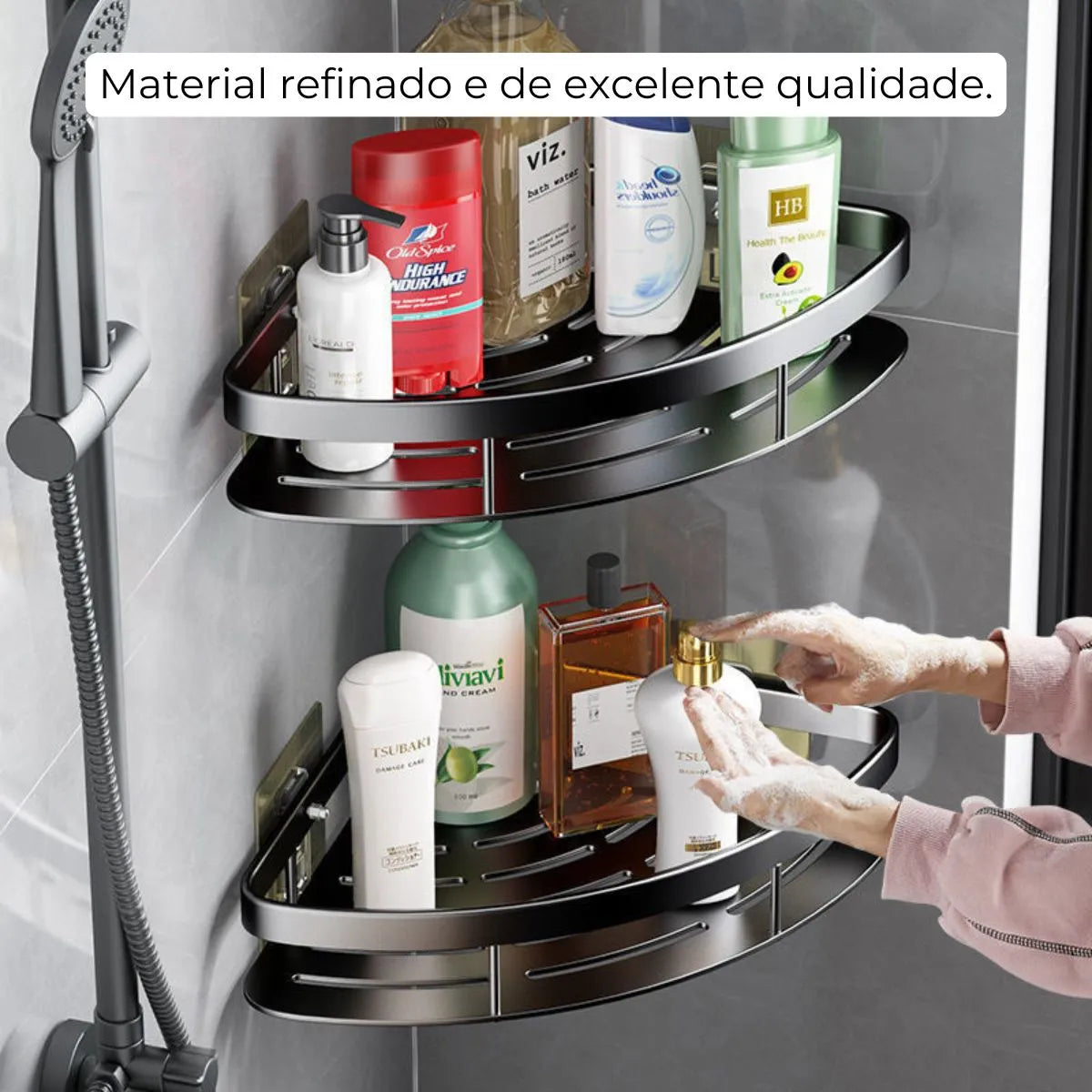 VitaAlu - Suporte Organizador Alumínio + Kit Adesivos ProFix™ de Brinde! [FRETE GRÁTIS]