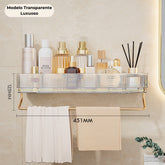 VitaDuo - Suporte Organizador Premium com Porta Toalhas + Adesivo ProFix