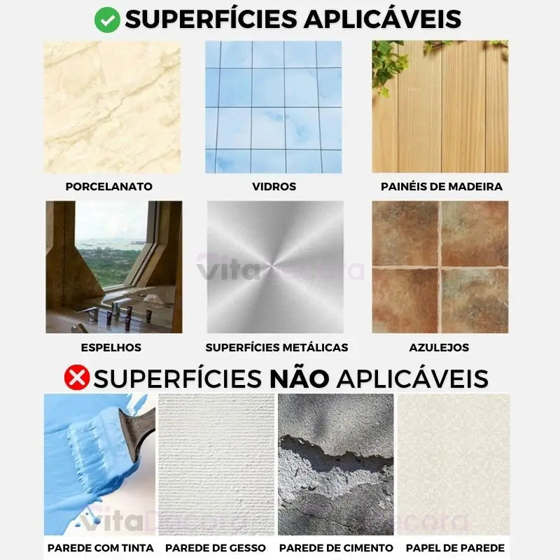 VitaCril - Suporte Organizador Acrílico + Kit Adesivos ProFix™ [FRETE GRÁTIS]