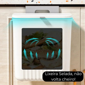 LixoFlex - Lixeira 9 Litros Pendurável + Adesivos ProFix de BRINDE!