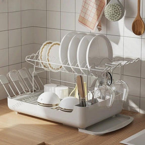 Escorredor De Louça 14 Pratos Aço Inox