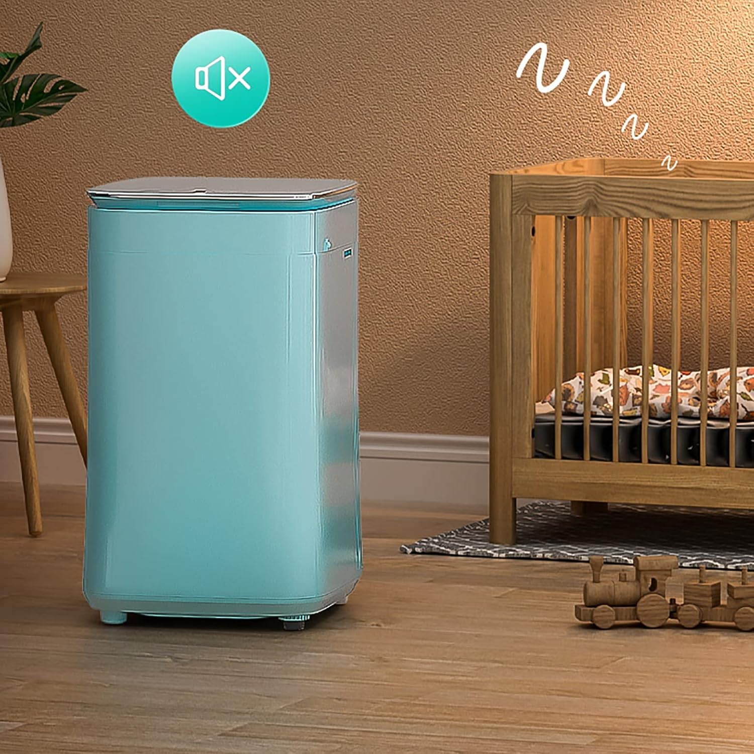 Mini máquina de lavar 3,5 kg 2 em 1 com centrifugação - 10 programas de lavagem