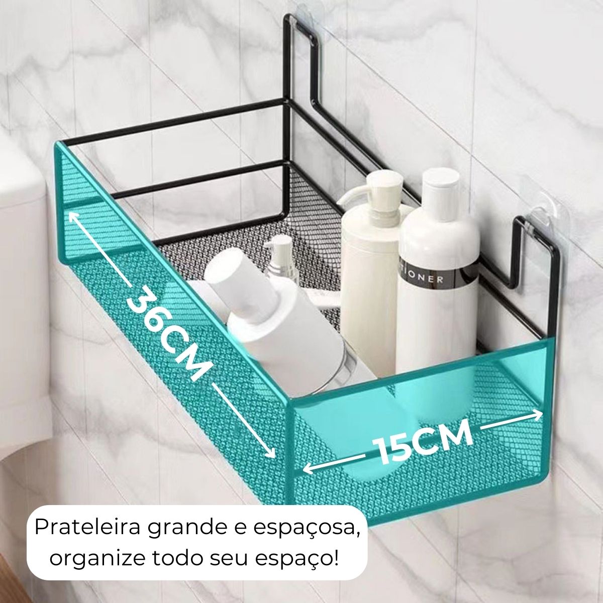 Cesto Organizador Suporte Aramado – Com Adesivos ProFix!