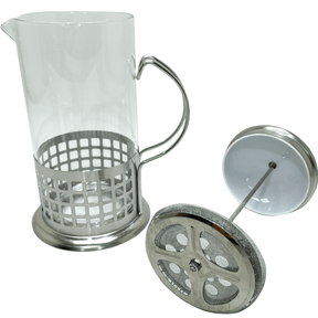 Cafeteira Prensa Francesa 600ml Aço Inox Quadrados