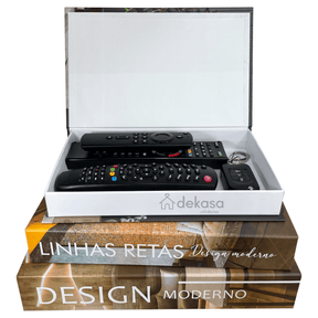 Livros Decorativos Organizadores Conjunto com 3 - Design Moderno
