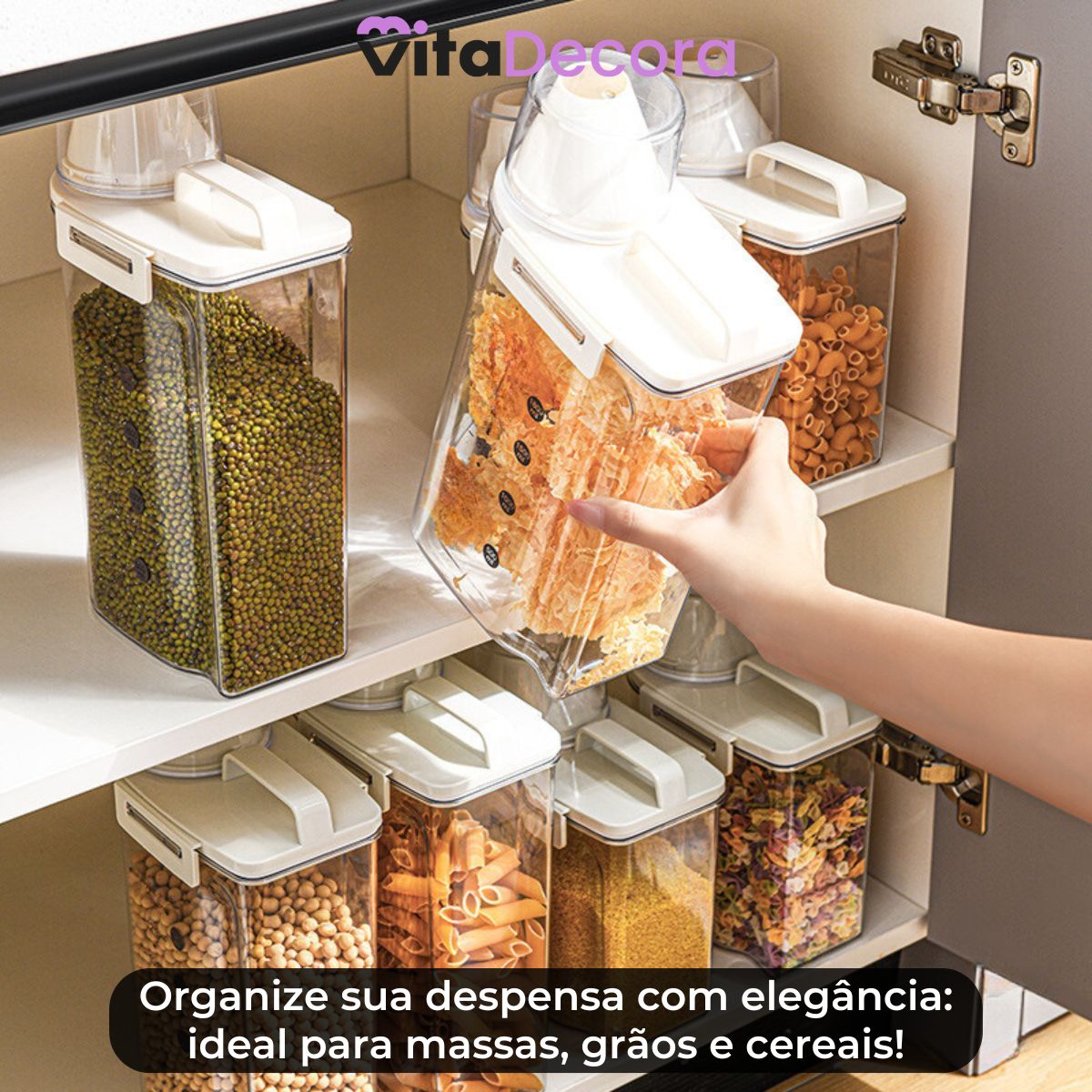 Condex 2 Litros - Potes Herméticos em Acrílico Vedados [ULTIMAS UNIDADES]
