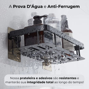 VitaAlu - Suporte Organizador Alumínio + Kit Adesivos ProFix™ de Brinde! [FRETE GRÁTIS]